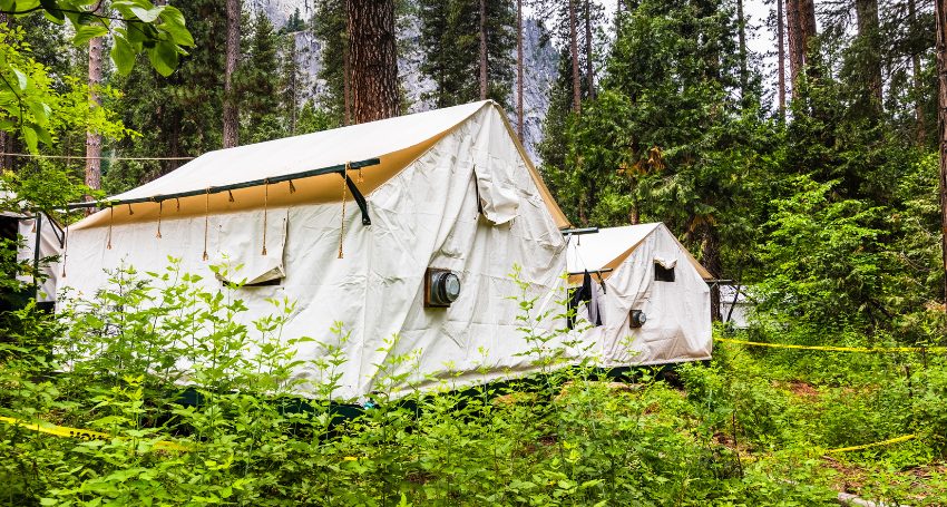 how to set up a pole tent